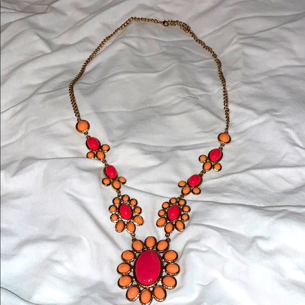 Coral Statement Necklace